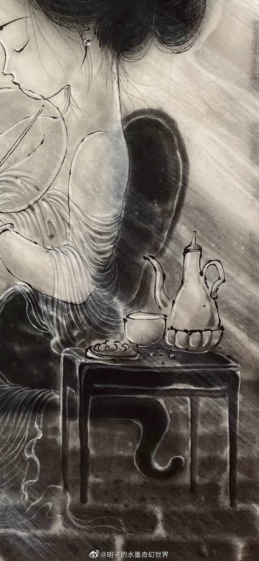 《水墨光影里的姑娘》明子