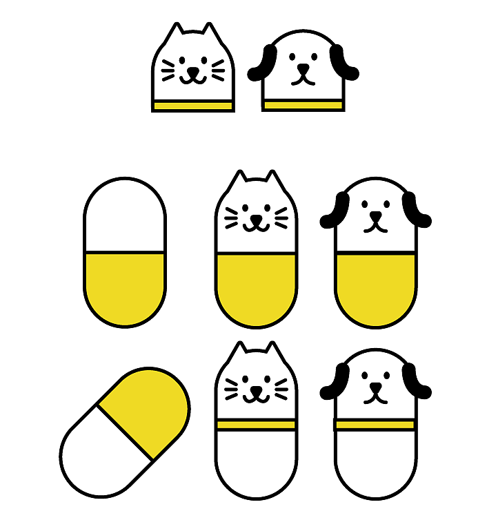 V-PET 萌宠胶囊公众号版式设计/VI 设计/吉祥物设计（图ZMTA3OTYwNzky） - IP形象 - 站酷设计师Droopee_Wong原创素材 - 站酷ZCOOL