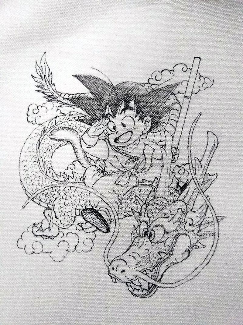 手繪帆布袋-七龍珠（圖ZMTcyNTE3Nzg0） - 其他手工藝 - 站酷設(shè)計師杜子空原創(chuàng)素材 - 站酷ZCOOL