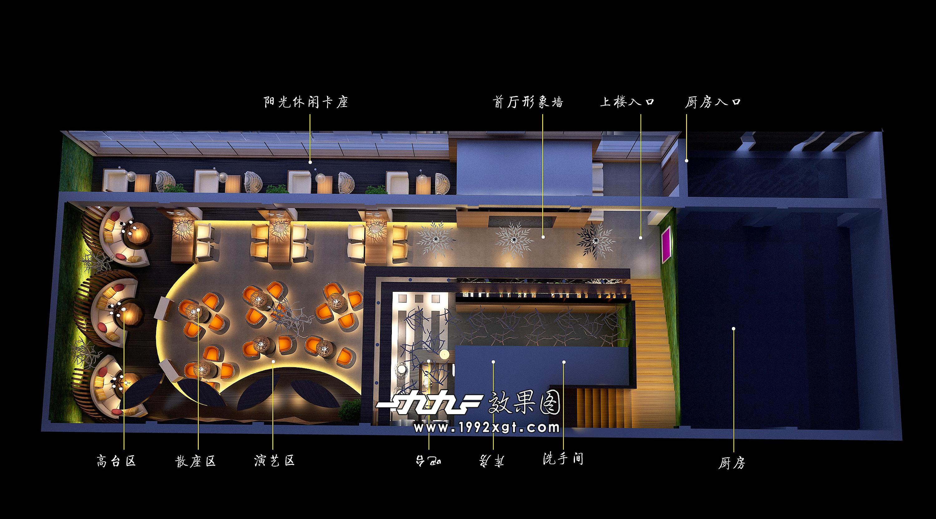 1992-餐饮店鸟瞰图