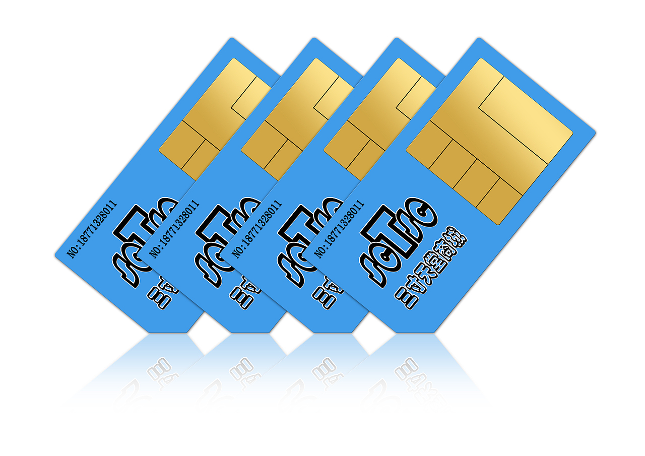 sim卡手机卡绘画效果图