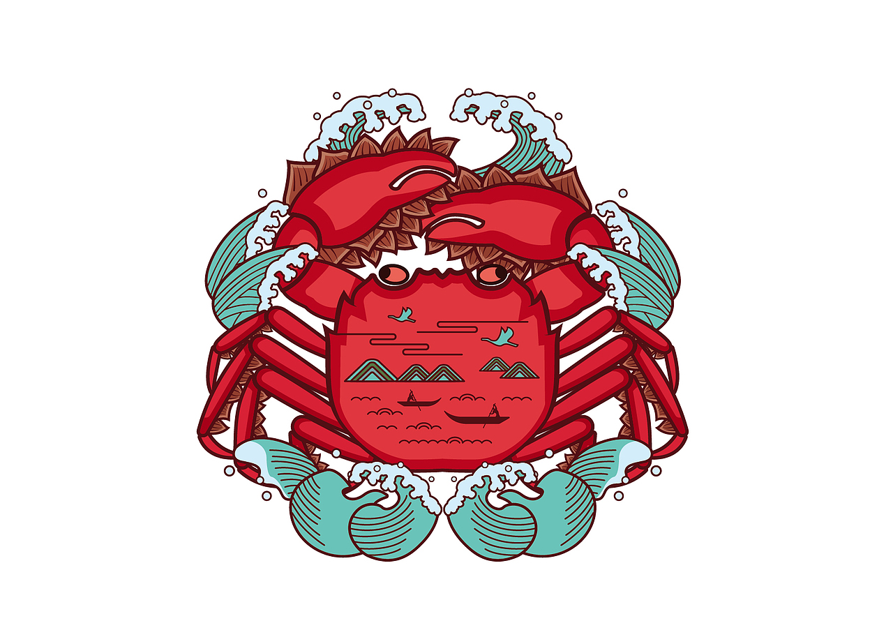 2017年品牌升级，我们设计了这款原创商用插画，丰富了品牌表现力。