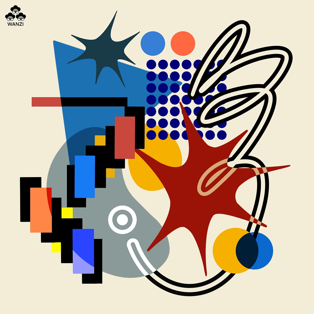 随意画色彩构成