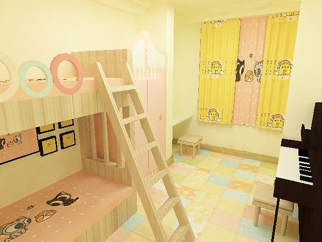 刚开始的3D作业，家具纯手工，喜欢粉粉的小公举房间（图ZOTQ3MjQyOTI=） - 家装设计 - 站酷设计师念念超级超人原创素材 - 站酷ZCOOL