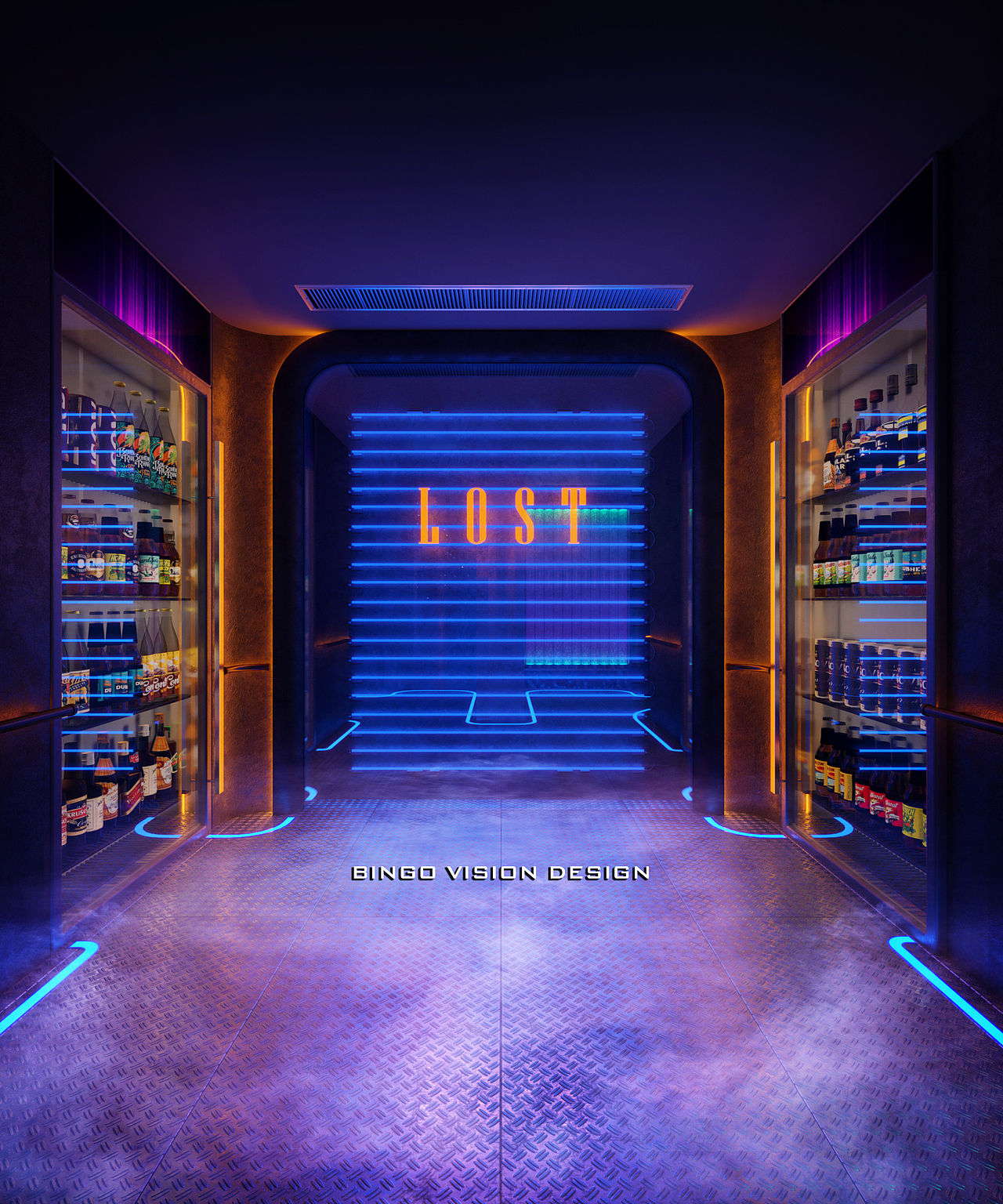 一间星空主题清吧设计与表现