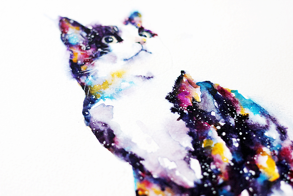 水彩下的貓青年（圖ZMjM2ODMyNTY=） - 商業(yè)插畫 - 站酷設(shè)計師lvireland原創(chuàng)素材 - 站酷ZCOOL