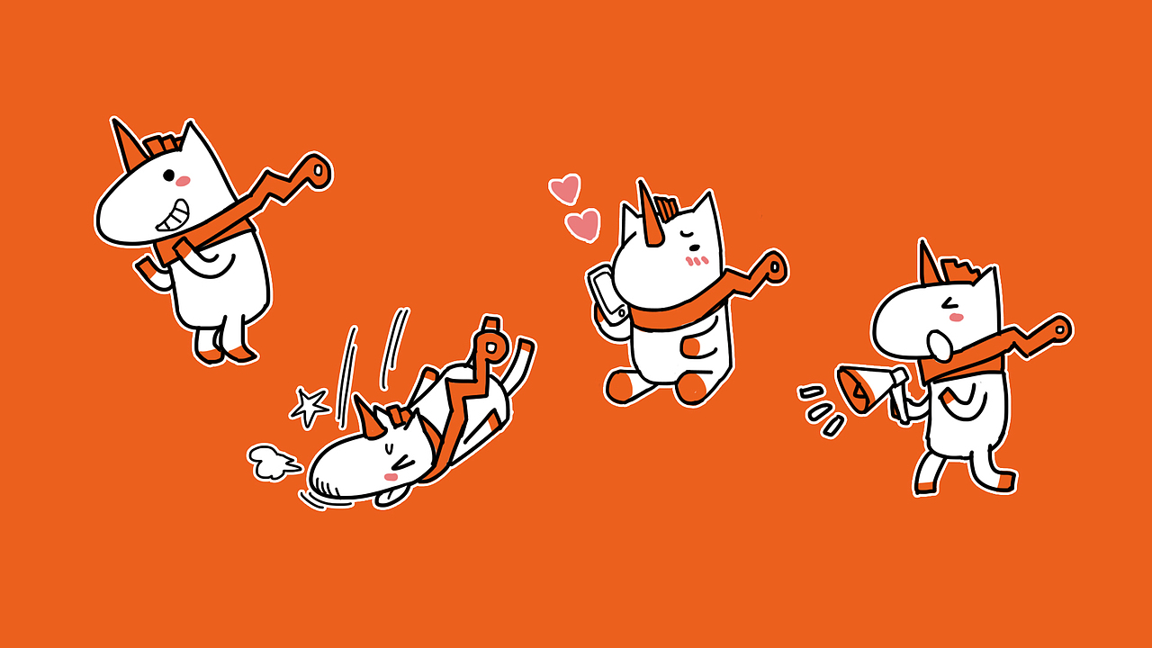 独角兽（图ZMTE4MjQ3NzA0） - 品牌 - 站酷设计师沃动漫原创素材 - 站酷ZCOOL