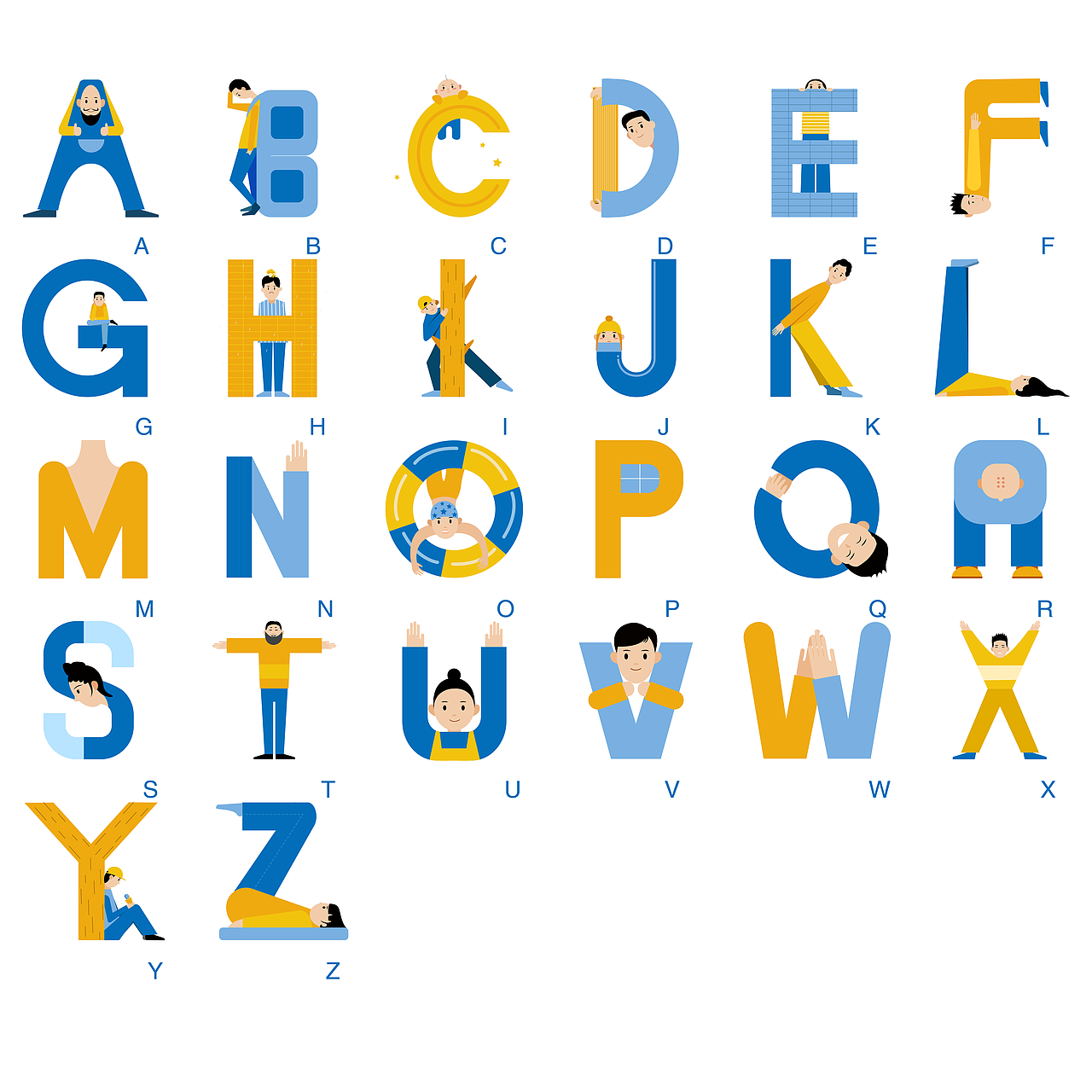 平面二十六字母