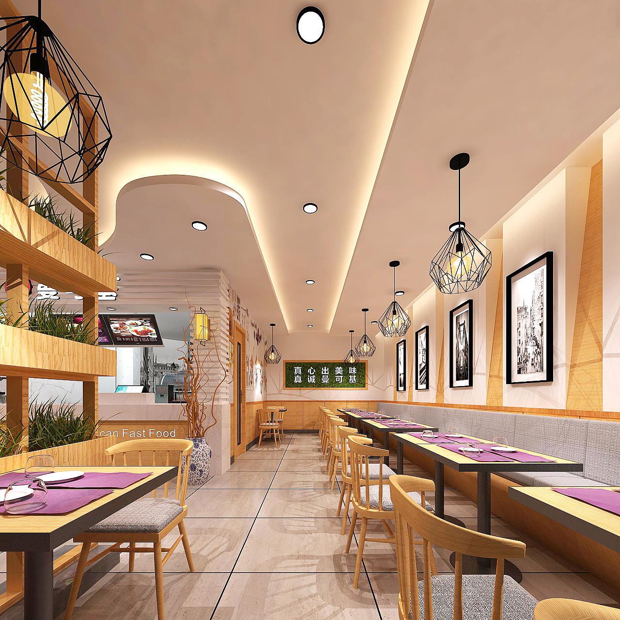 深圳汉堡店装修 深圳汉堡店设计 炸鸡店装饰装潢公司