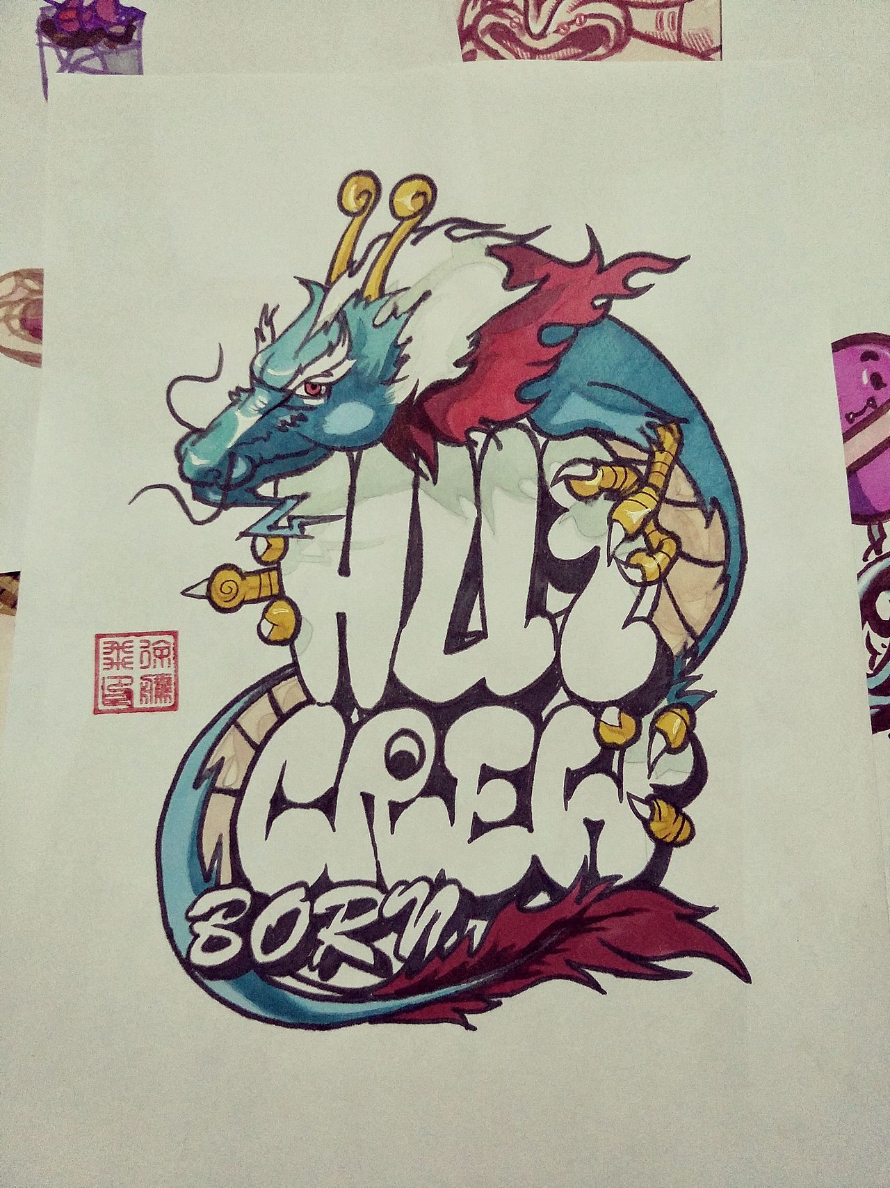 马克笔手绘插画