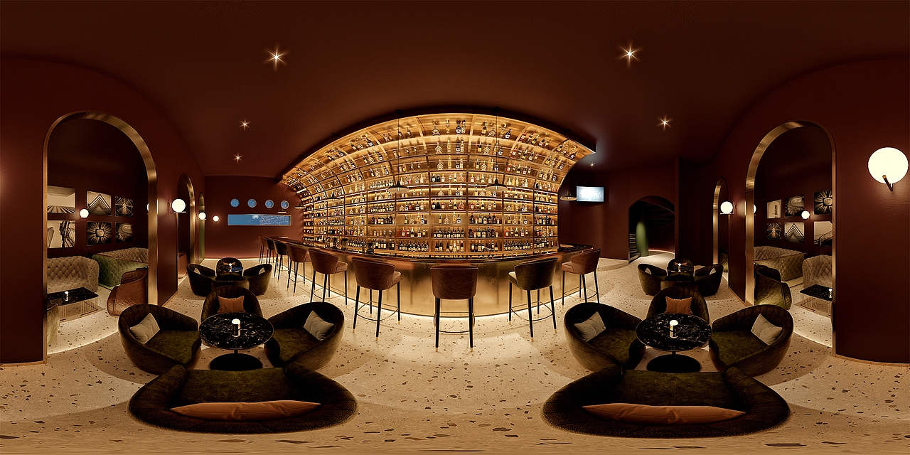 一套庄园表现 加酒吧