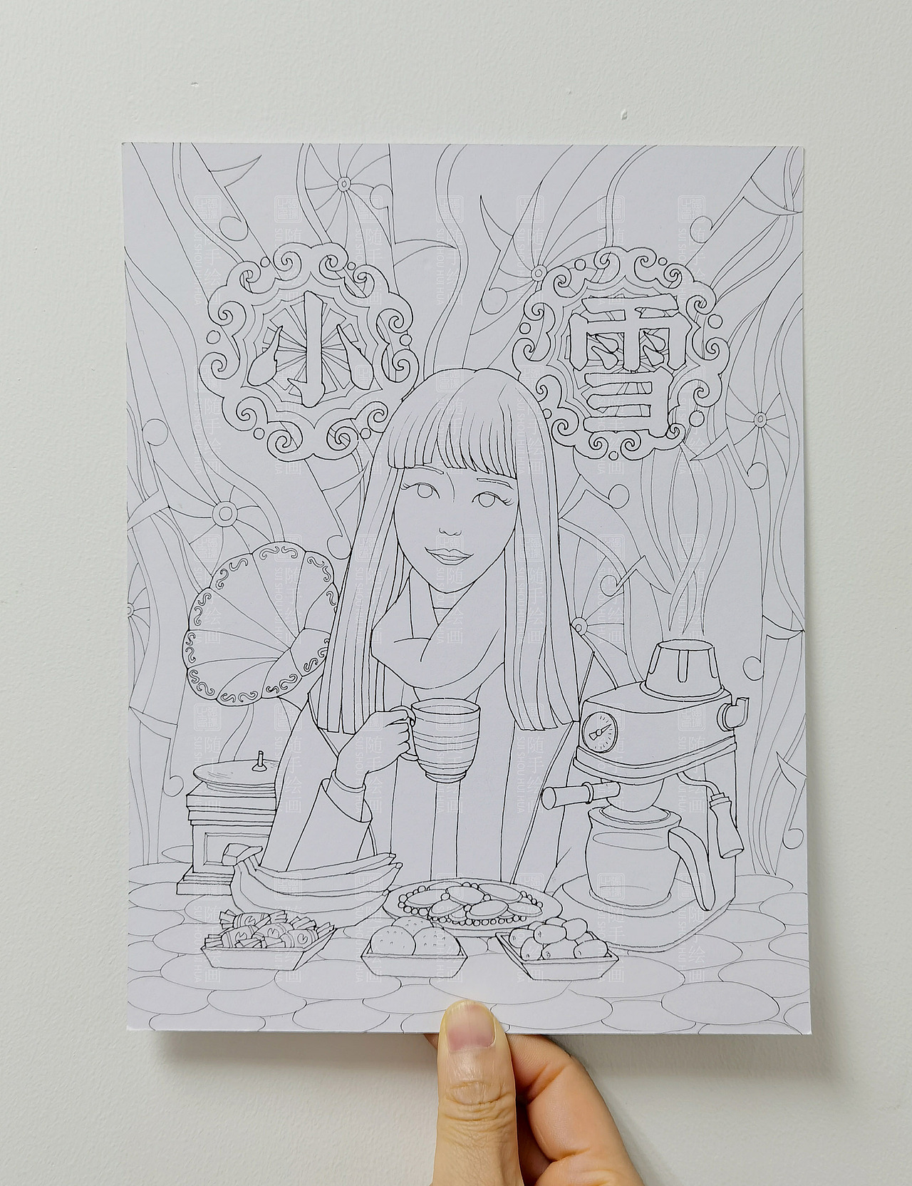 随手绘画《24节气之小雪》（图ZMjc4NjYyMzUy） - 创作习作 - 站酷设计师瑞哥RYAN原创素材 - 站酷ZCOOL