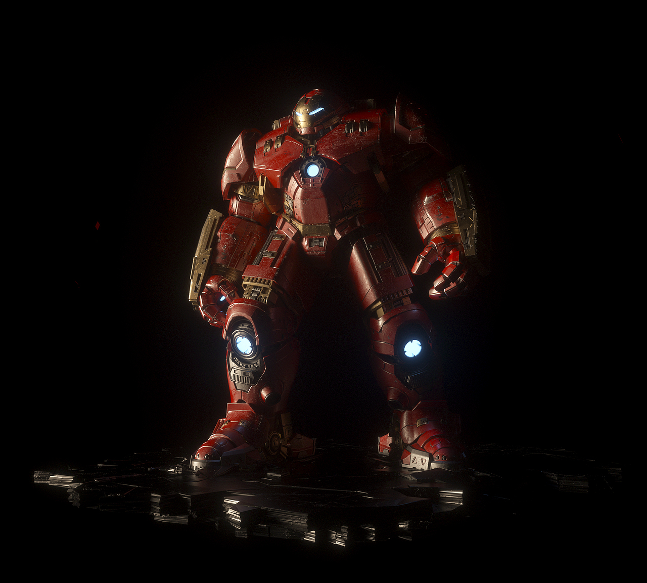 反浩克装甲octane渲染