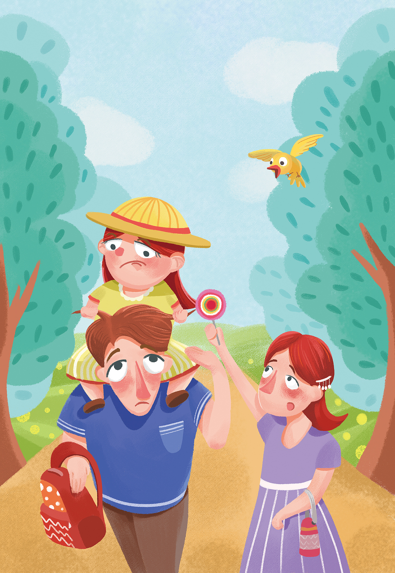 封面欧美插画铜勺ts儿童插画99我是春光《我爱幼儿园》系列绘本