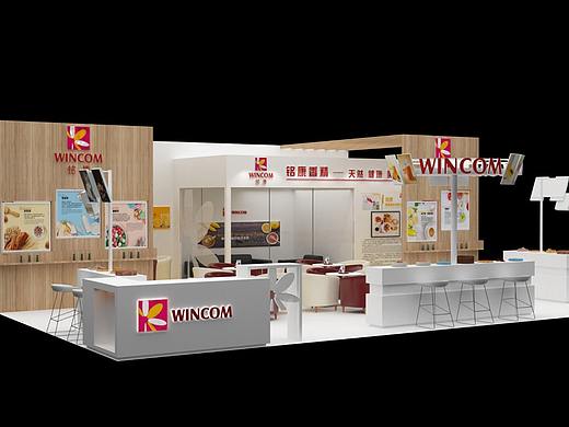 美食甜品展位设计效果图