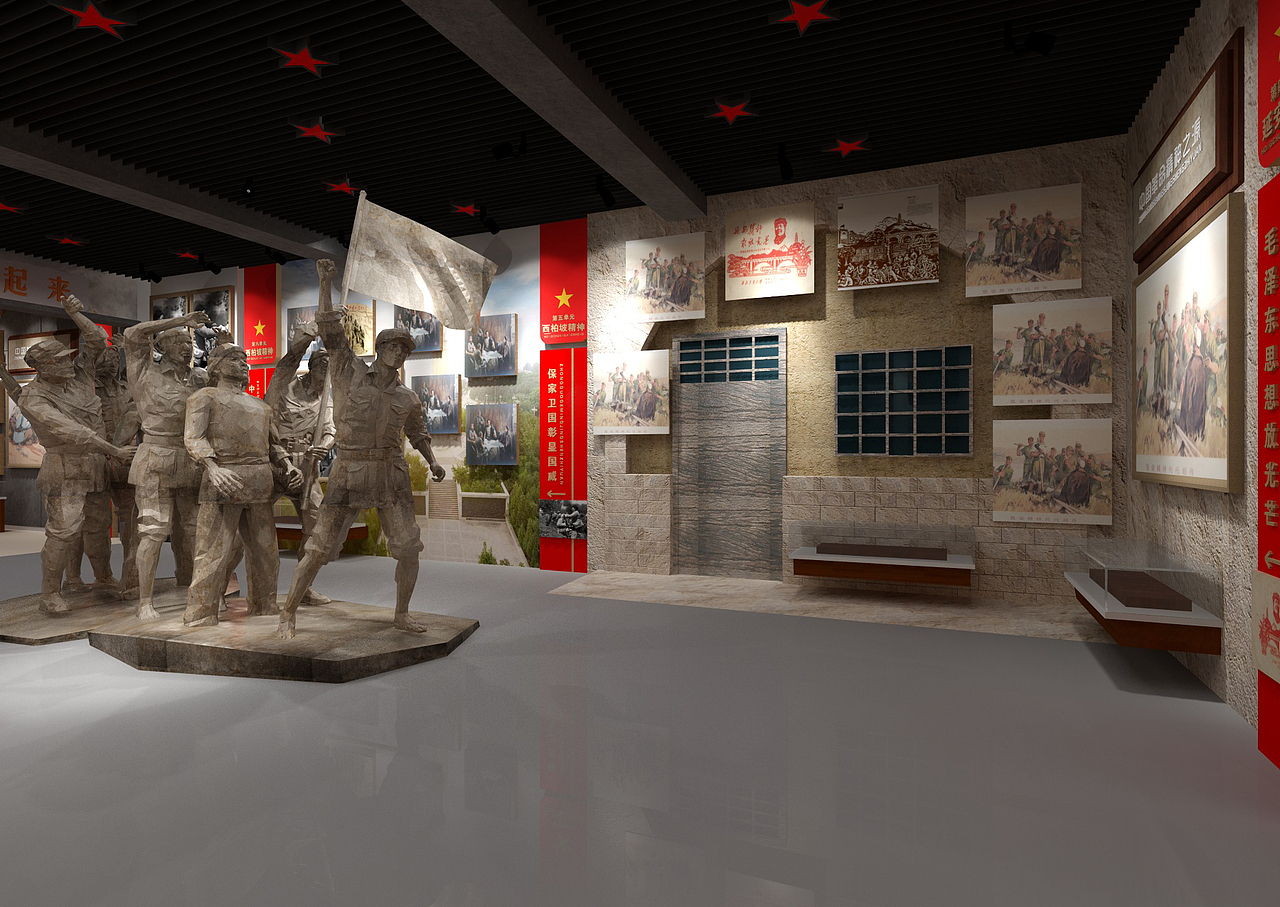 “不忘初心 牢记使命”主题教育展馆（图ZMTIxOTg5NDEy） - 展陈设计 - 站酷设计师王东WANGDONG设计原创素材 - 站酷ZCOOL