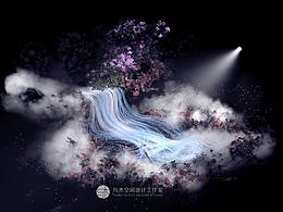 3d宴会婚礼表现 光纤灯 雾元素的应用