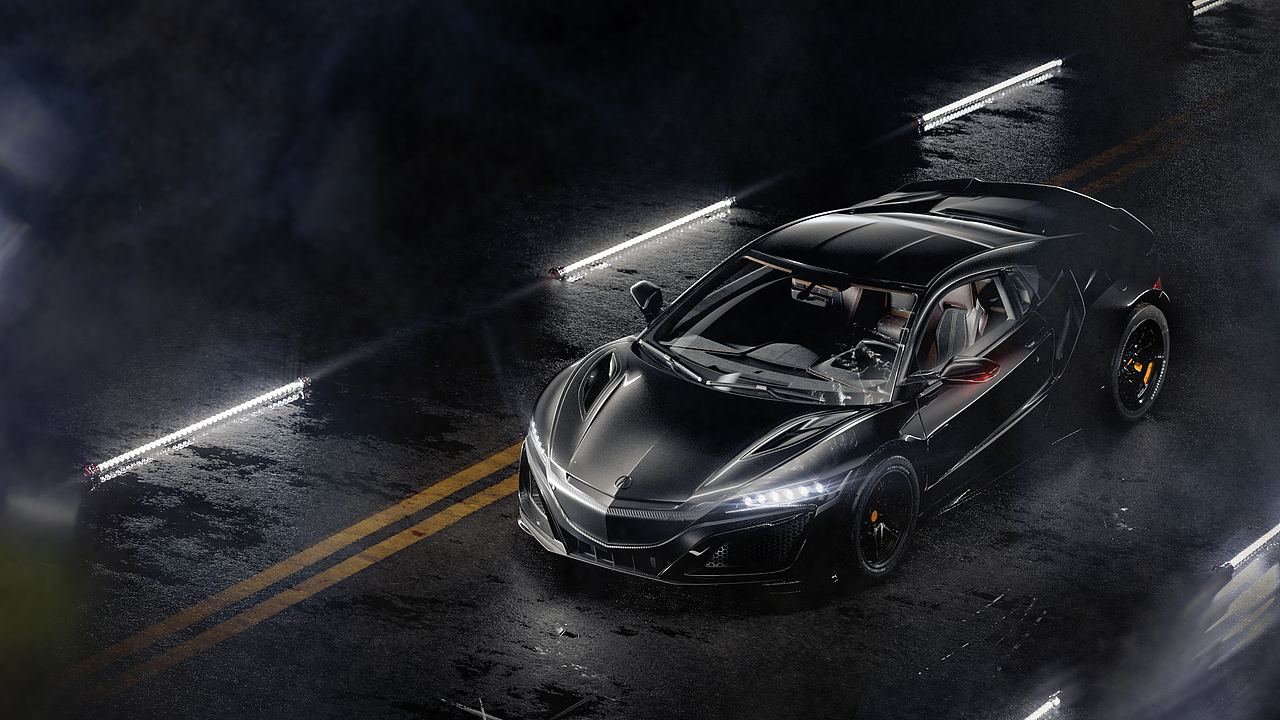 区区渲染一台车车 讴歌NSX