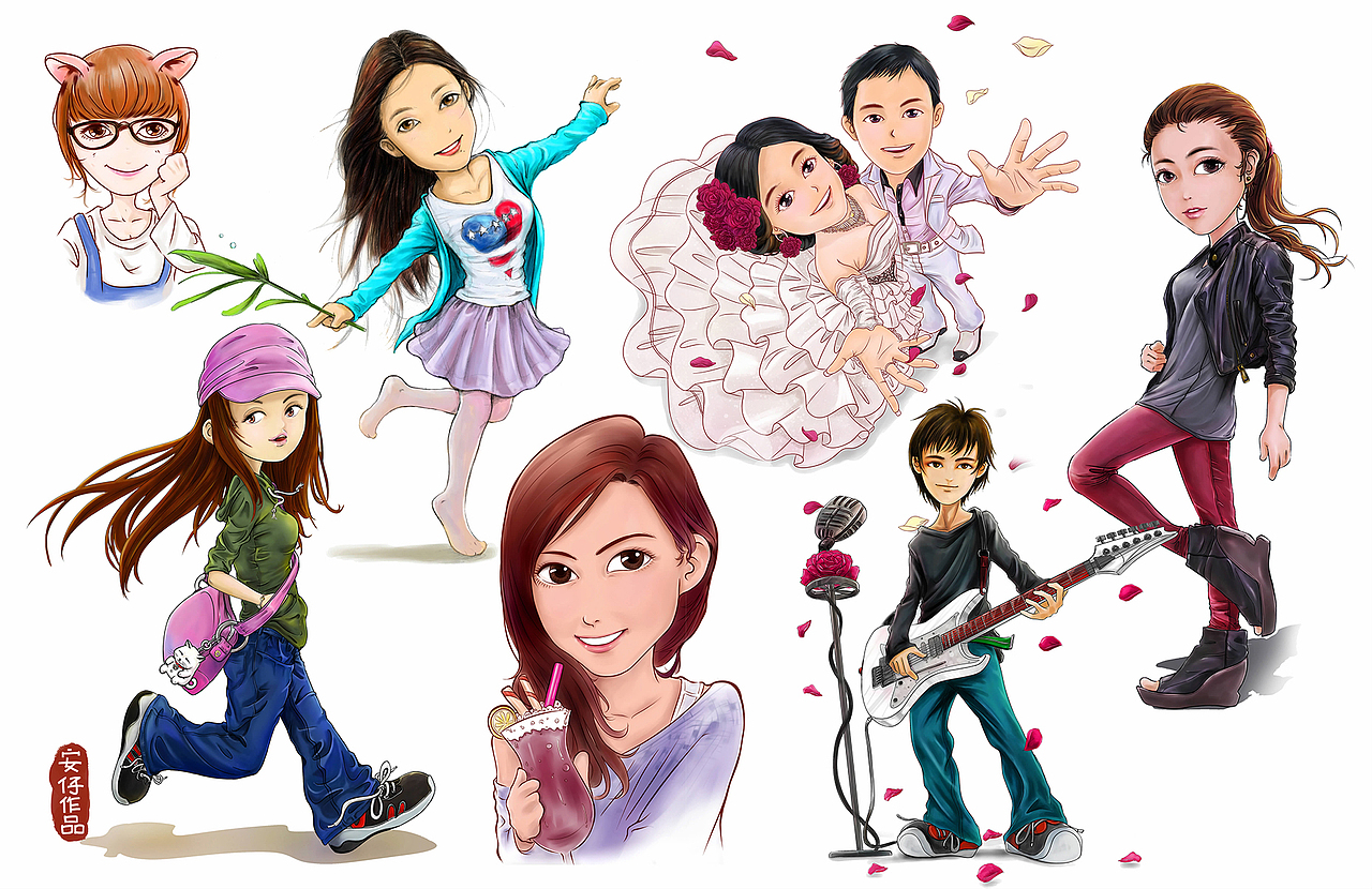 安仔个人插画涂鸦（图ZMjM5MDM1NjQ=） - 创作习作 - 站酷设计师会画画的安仔原创素材 - 站酷ZCOOL