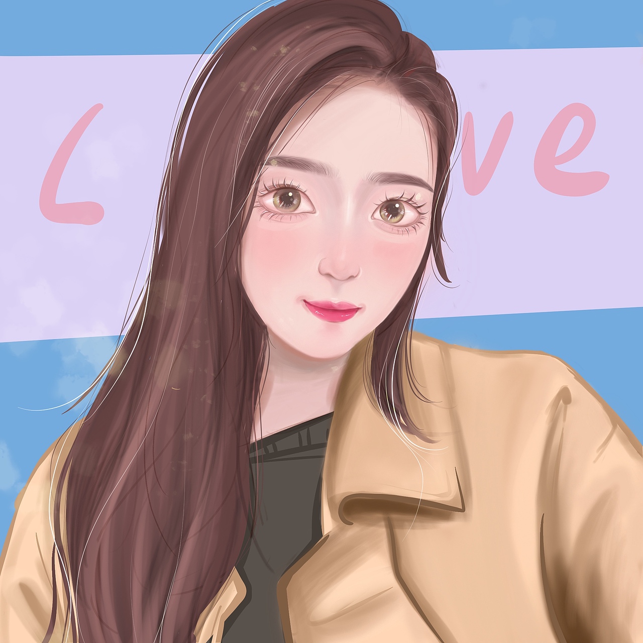 头像 风景插画接稿中