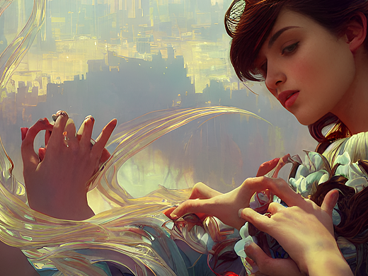 #站酷夢筆#互聯(lián)網(wǎng)科技，，高度詳細(xì)的，數(shù)字繪畫，ArtS（個人主頁-ZNjM0NjAzNzI=） - AI作品 - 站酷設(shè)計師鹿卡洛原創(chuàng)素材 - 站酷ZCOOL