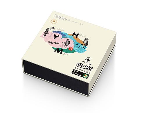 【吉林饮马河舍源有机大米】包装设计