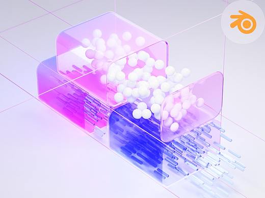 【Blender 粒子】大厂都在用的粒子设计风格！
