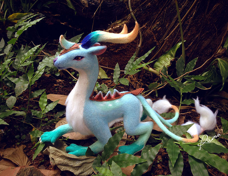 神兽的羊毛毡实体化（图ZMTk3MzMzMjA=） - 创作习作 - 站酷设计师茶狐CHAHOO原创素材 - 站酷ZCOOL