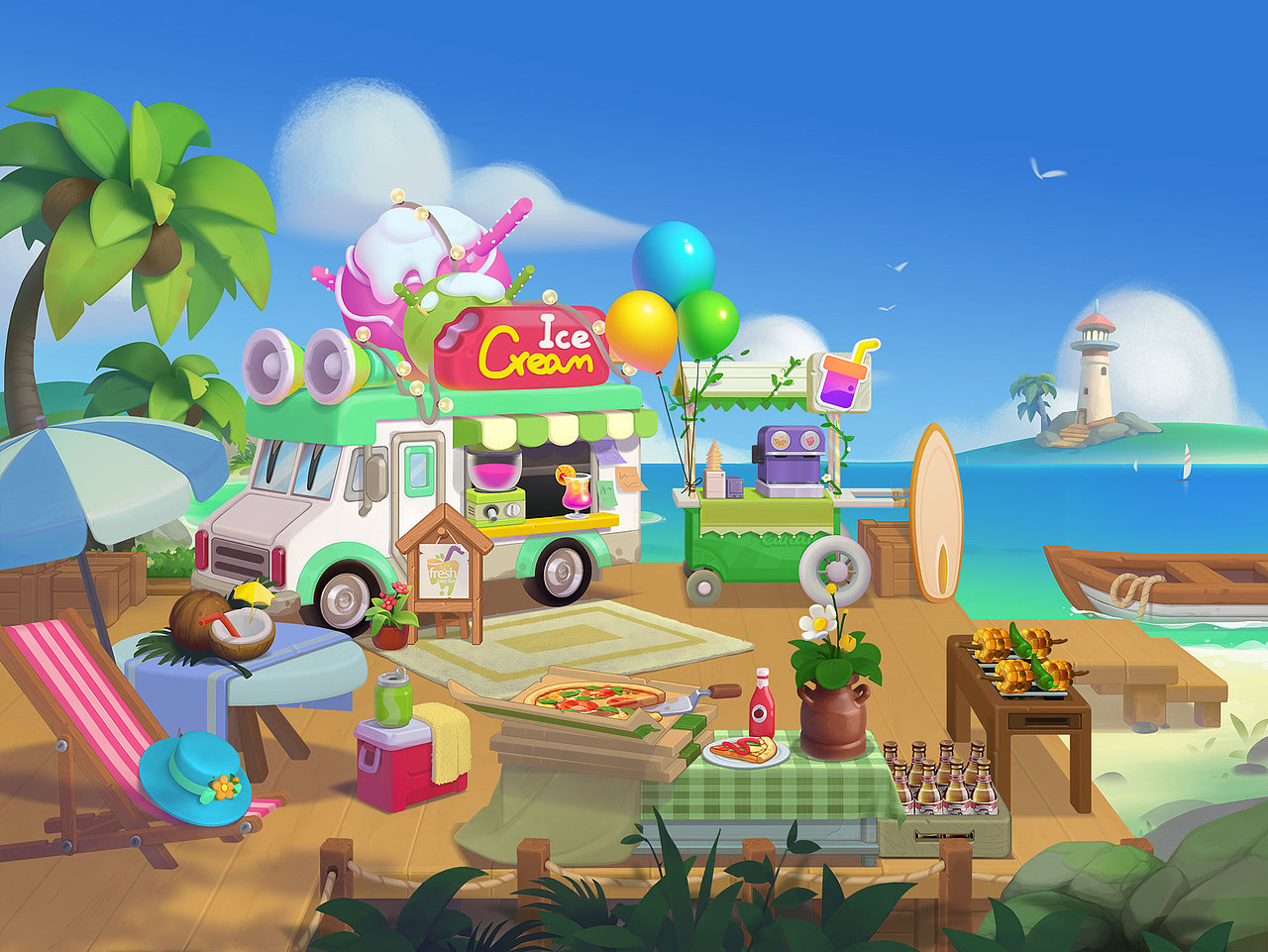 欧美风格游戏场景|插画|游戏原画|王的沙发 - 原创作品 - 站酷 (zcool