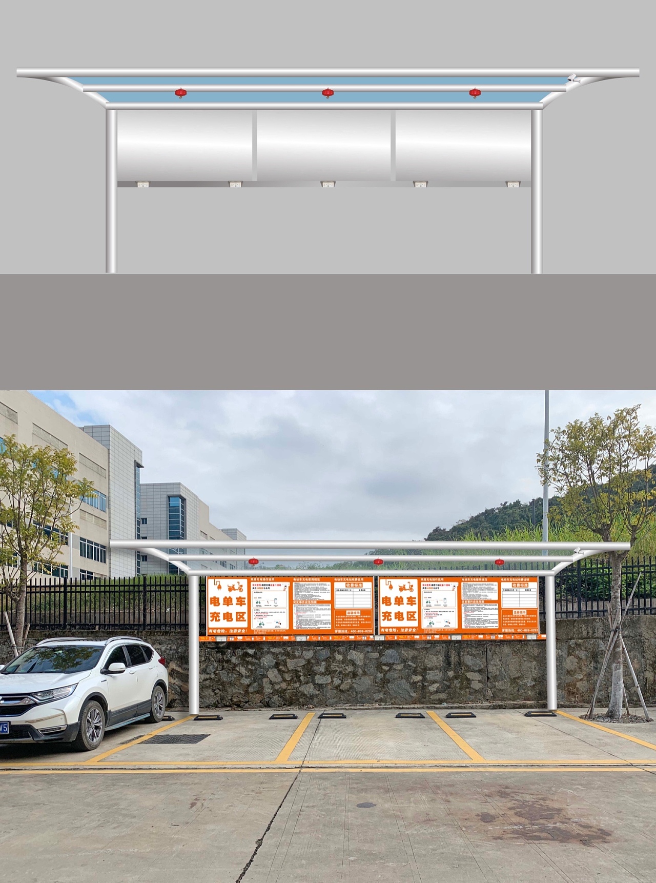 精品项目 / 停车棚项目_上海吉武膜结构技术有限公司