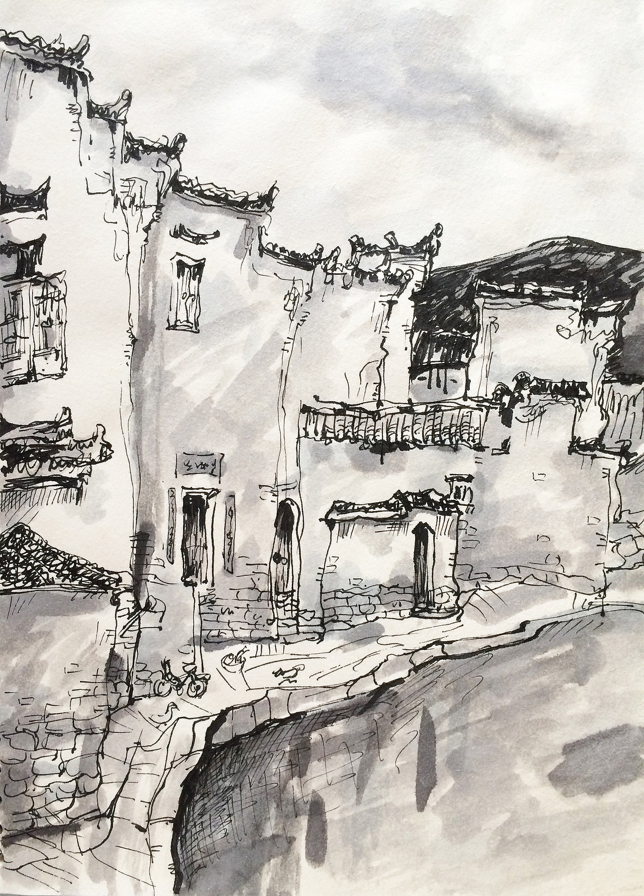 随笔--风景速写（图ZMzQ4Mjk0Mjg=） - 绘画 - 站酷设计师Blair_Li原创素材 - 站酷ZCOOL