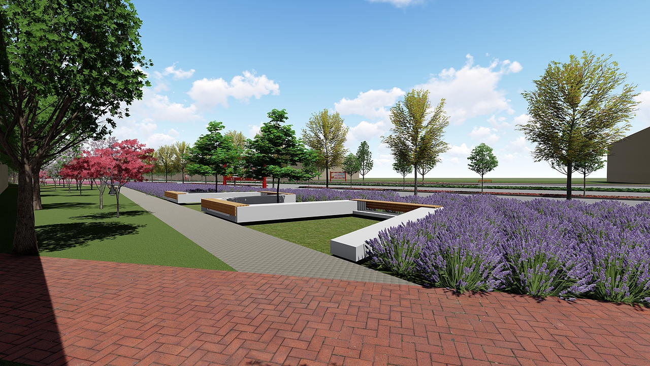 一些道路两侧绿化的效果图（图ZMTg0NjI1NzEy） - 景观设计 - 站酷设计师蒋荣荣原创素材 - 站酷ZCOOL