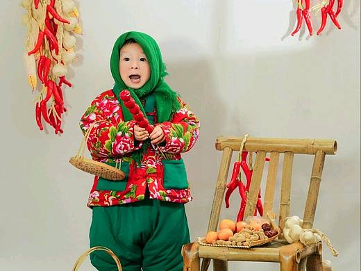 过年啦！东北大棉袄儿童写真