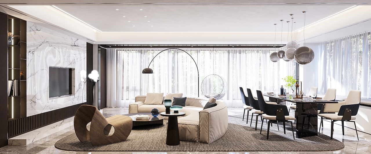 悦府 | 成都（图ZMjA2MDUxODQ4） - 家装设计 - 站酷设计师野生設計原创素材 - 站酷ZCOOL