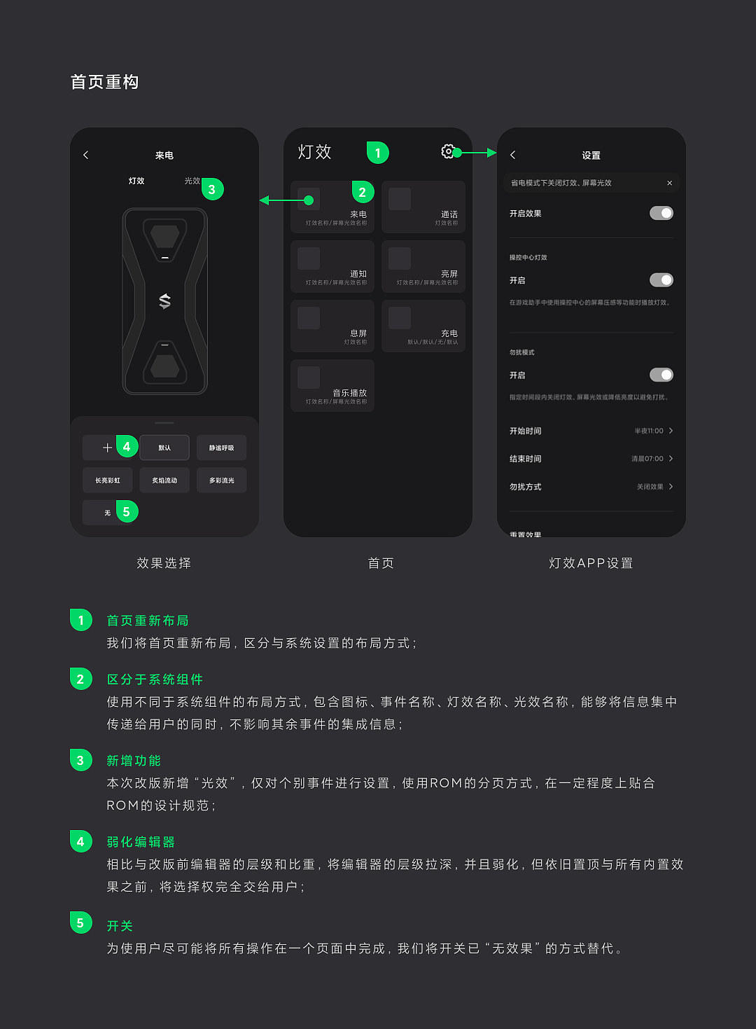 黑鲨游戏手机-黑鲨灯效APP v2.0（图ZMjYwNTY2MDI4） - 交互/UE - 站酷设计师TiceTian原创素材 - 站酷ZCOOL