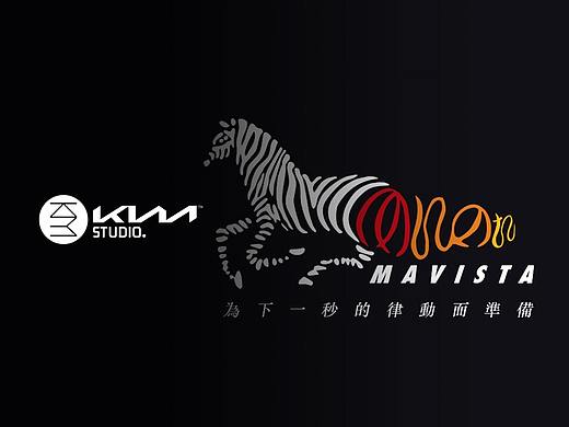 奔跑的马～mavista 标志设计 