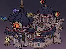 卡通魔幻图书馆