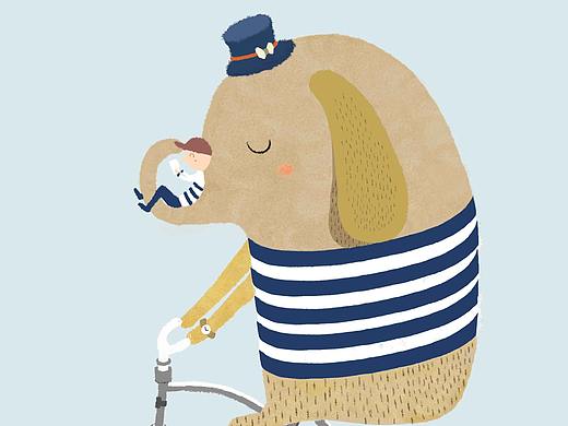 動(dòng)物腳踏車(chē)（個(gè)人主頁(yè)-ZMjg4NTcwMzY=） - 兒童插畫(huà) - 站酷設(shè)計(jì)師水色粒子原創(chuàng)素材 - 站酷ZCOOL