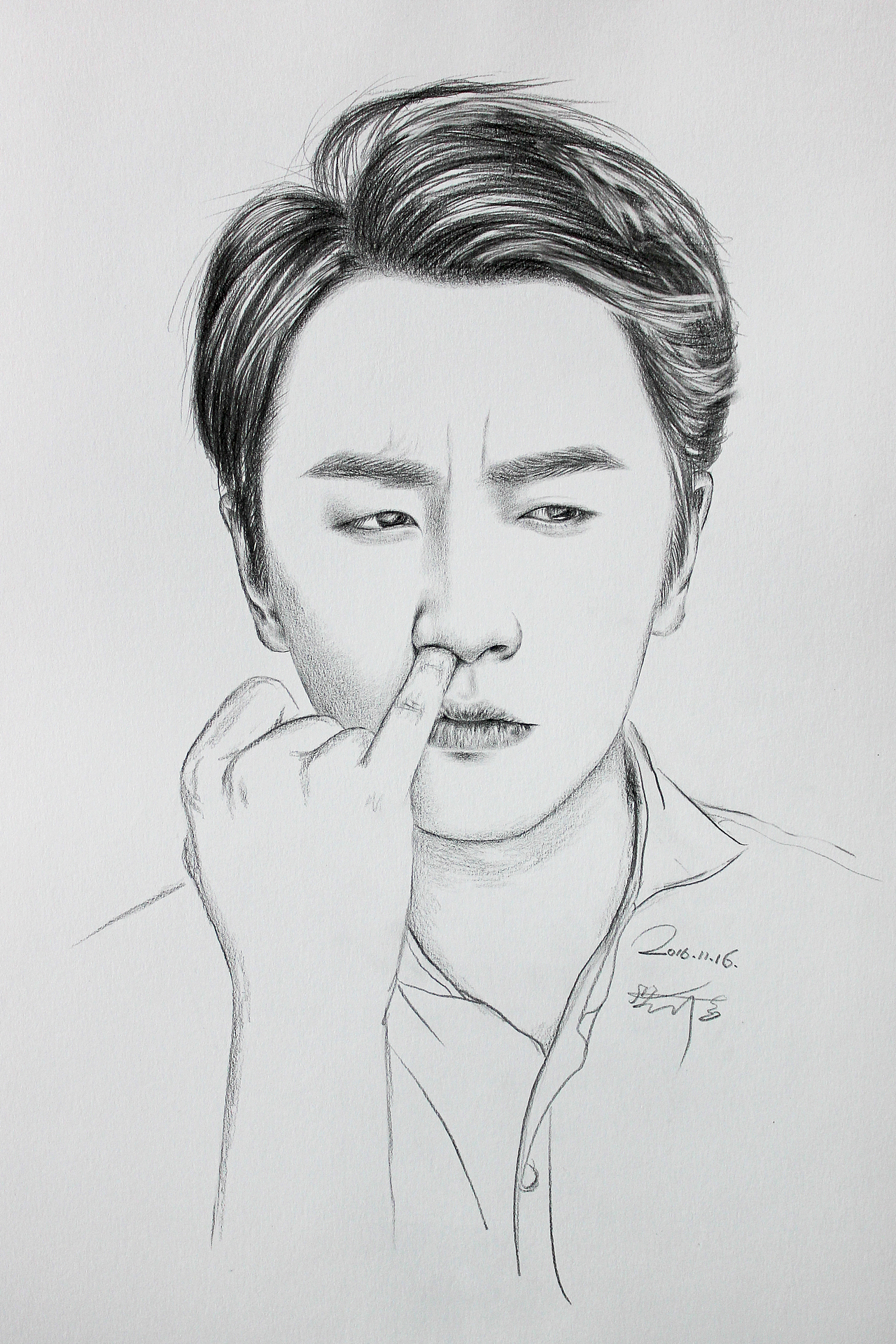 素描作品-明星②