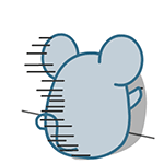 翔通动漫原创表情---黑眼鼠