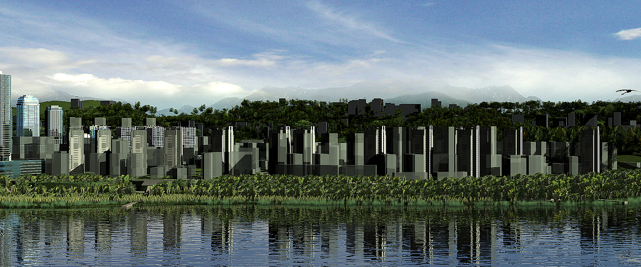 城市水岸漫游（图ZMjY5NDI3ODIw） - 建筑/空间 - 站酷设计师泡芙ovo原创素材 - 站酷ZCOOL