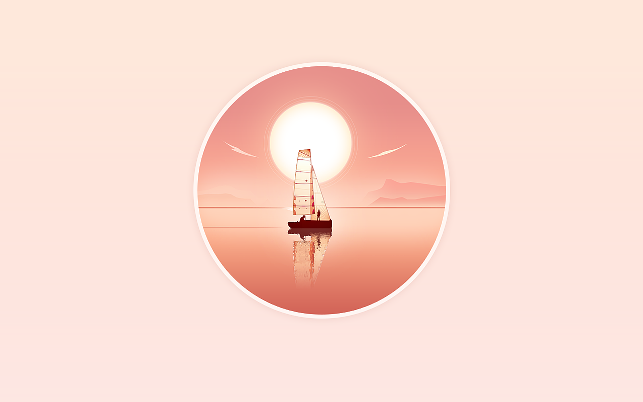 微光风景 练习（图ZOTAyMTQ4NDQ=） - 艺术插画 - 站酷设计师是一朵花花花原创素材 - 站酷ZCOOL