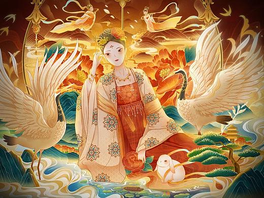 赏风华主题中国风插画-近期插画作品练习 