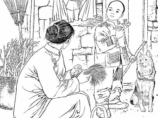 肖刚漫画 写实插画 老连环画 党建连环画 抗战连环画