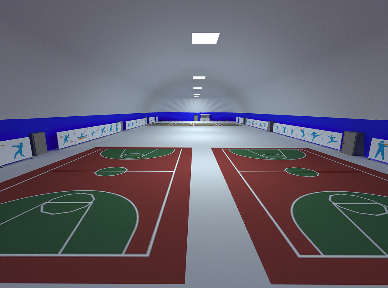 某大学 充气体育馆 效果图