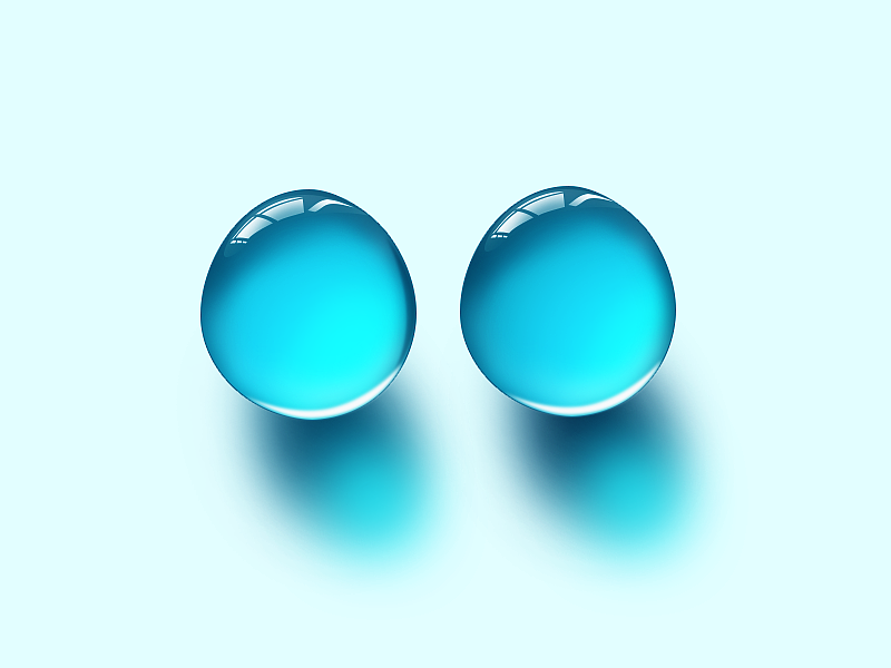 玉石质感一枚-蓝色的玉