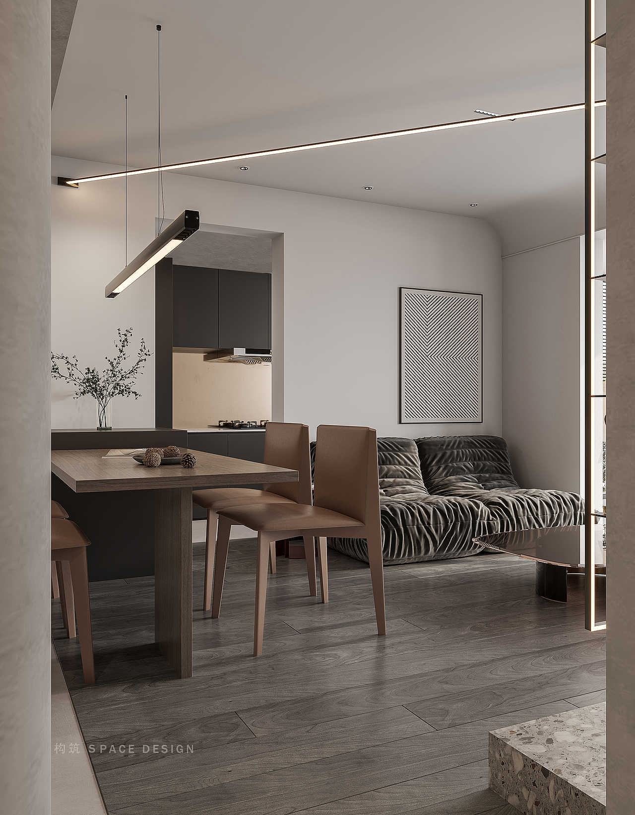 构筑空间 — 暗黑系私宅空间