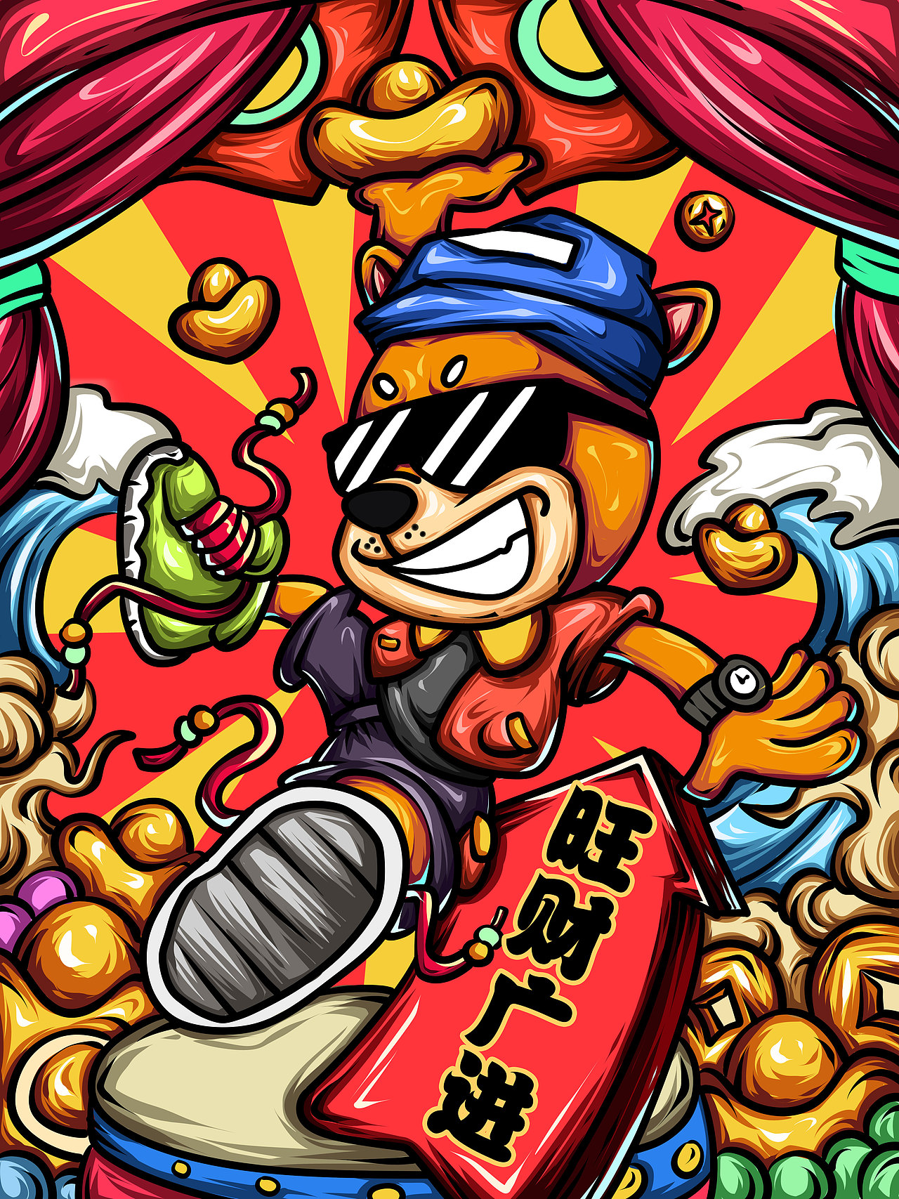 国潮/涂鸦街头商业插画集合（图ZMjc3MTQ4MTI0） - 商业插画 - 站酷设计师插画师Joker原创素材 - 站酷ZCOOL