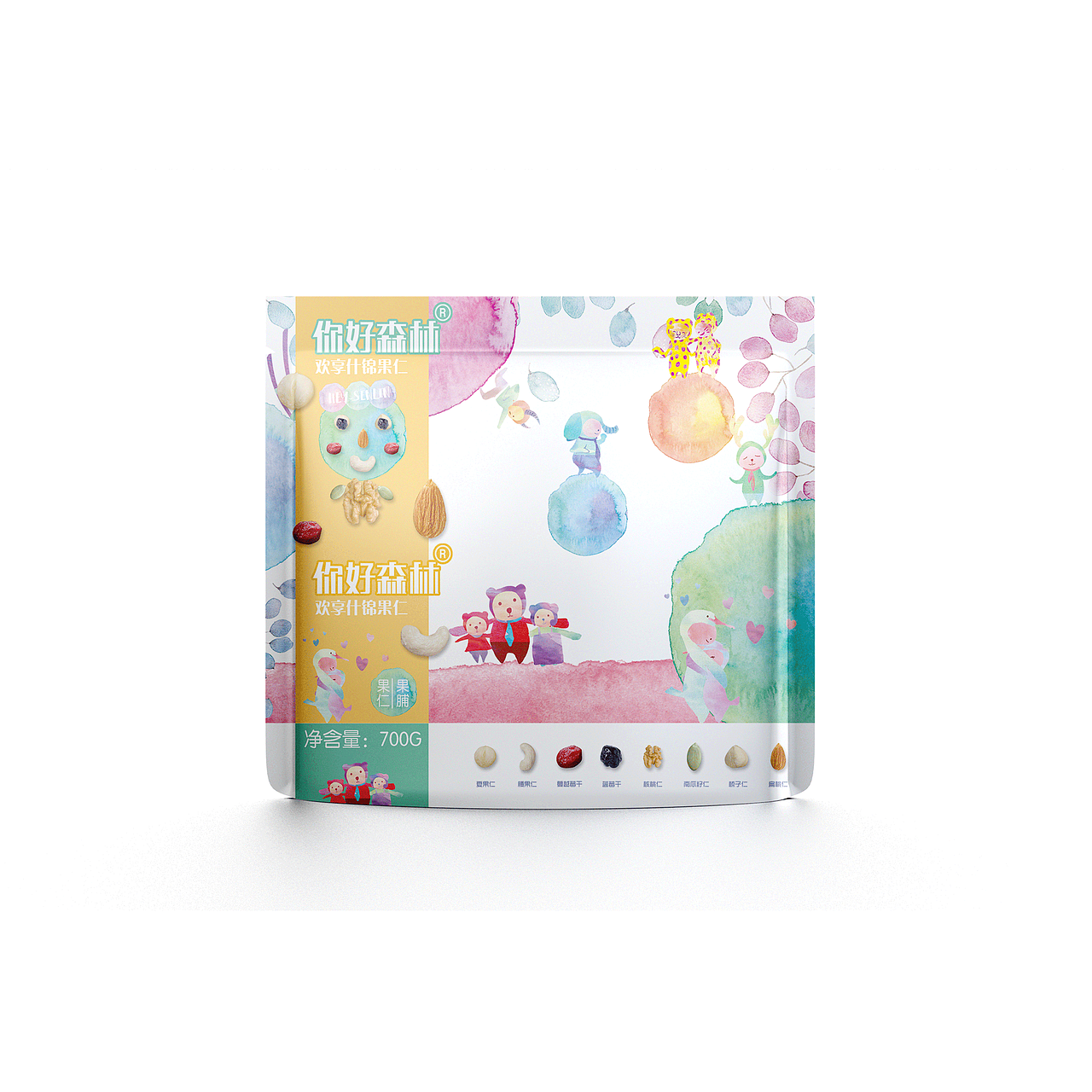 整理部分自己做的不同风格的包装设计