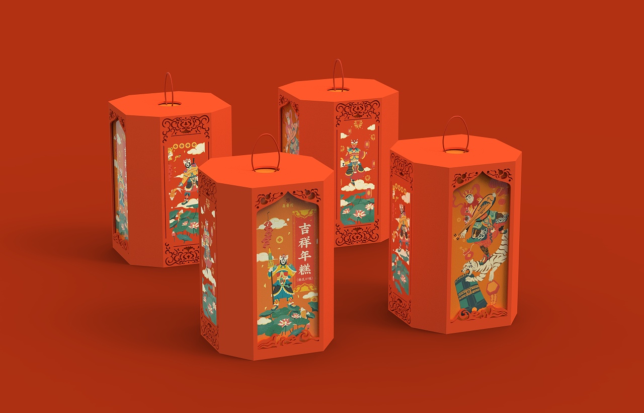 虎星糕照春节年糕包装设计|平面|包装|陈天做大梦 - 原创作品 - 站酷